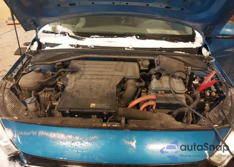 2017 Hyundai Ioniq Hybrid Blue from USA, damaged, VIN KMHC65LC1HU036827